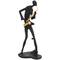 Black Polystone Abstract Musician Sculpture Set with Gold Instruments & Music Notes